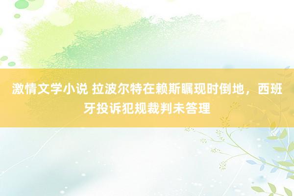 激情文学小说 拉波尔特在赖斯瞩现时倒地，西班牙投诉犯规裁判未答理