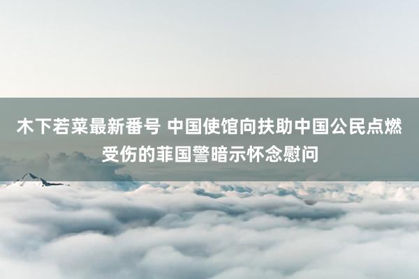 木下若菜最新番号 中国使馆向扶助中国公民点燃受伤的菲国警暗示怀念慰问