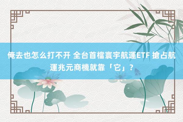 俺去也怎么打不开 全台首檔寰宇航運ETF 搶占航運兆元商機就靠「它」？